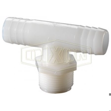 Dixon Tuff-Lite Branch Tee, 3/4 in Nominal, MNPT End Style, Nylon, Domestic TSST666